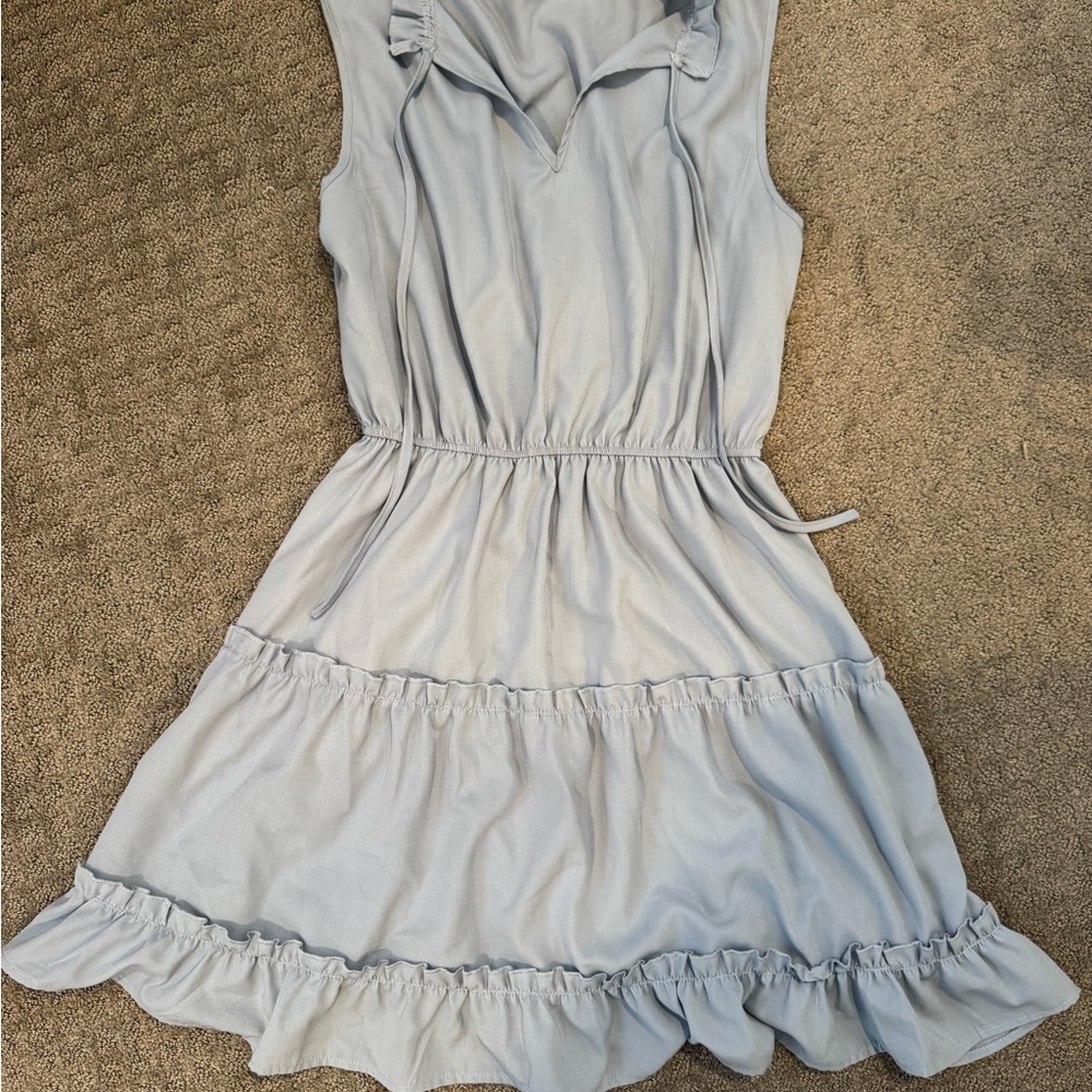 Light blue tiered dress